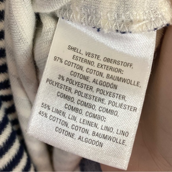 Anthropologie Postmark Striped Cotton Linen Henley Midi Tunic - Picture 10 of 11